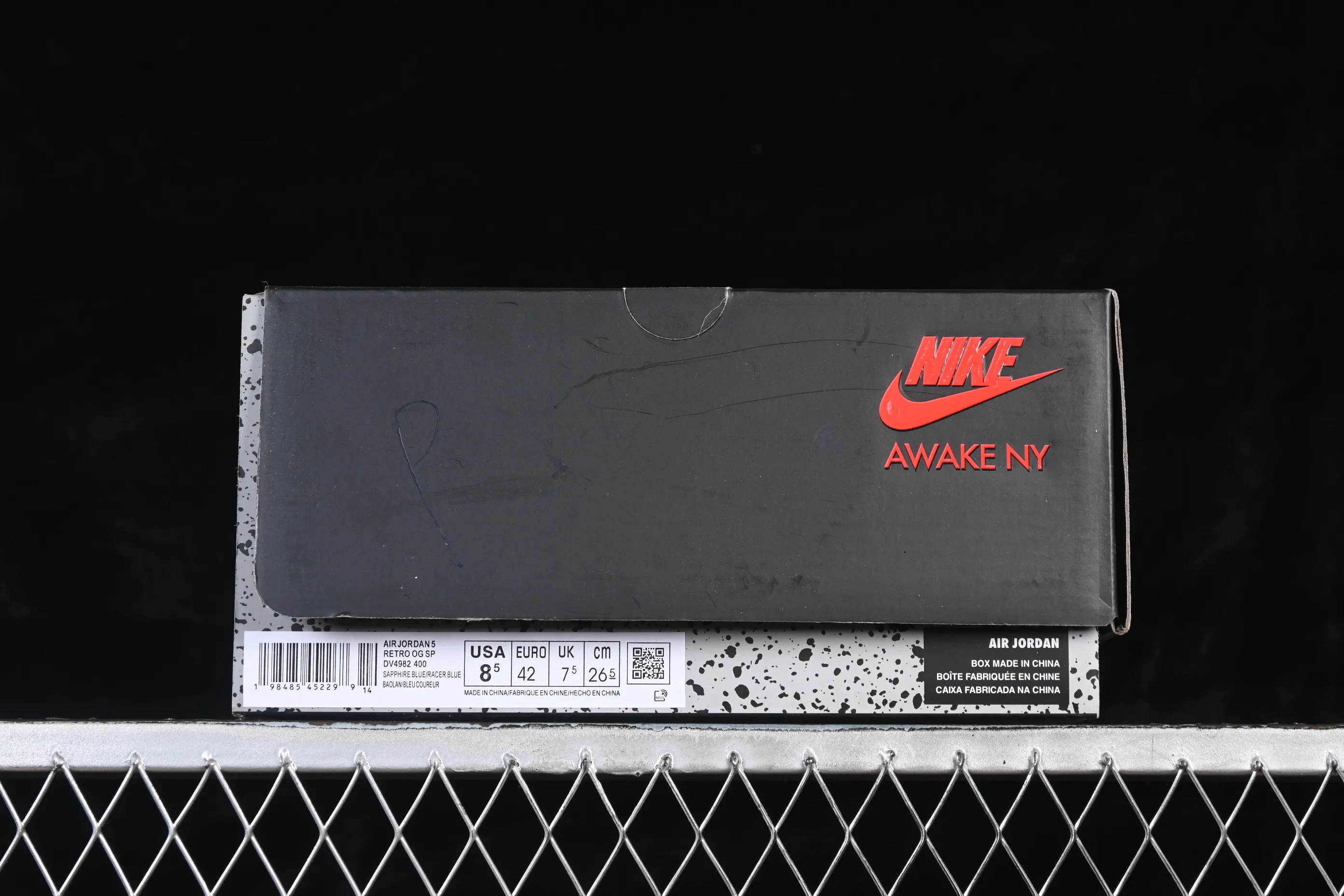 All categories Air Jordan Jordan series basketball shoes Air Jordan 5 Awake NY x Air Jordan 5 Retro AJ5 Joe 5 racing blue DV4982-400
